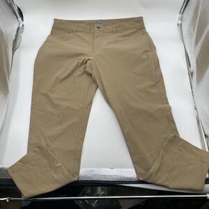 VRST Limitless Performance Slim Fit Tapered Pants Mens 36x30 Tan Stretch LNC